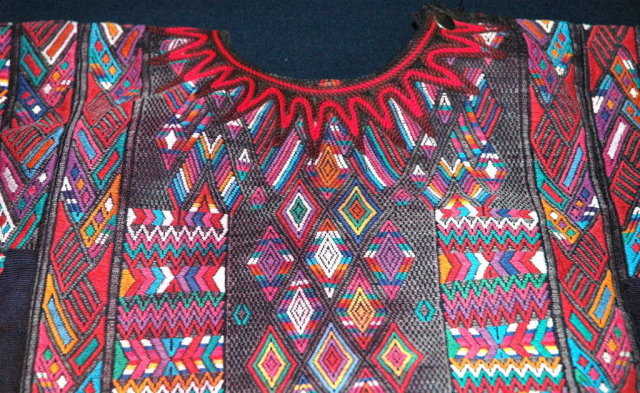 Vint. Handwoven Guatemalan Huipil from Quiche