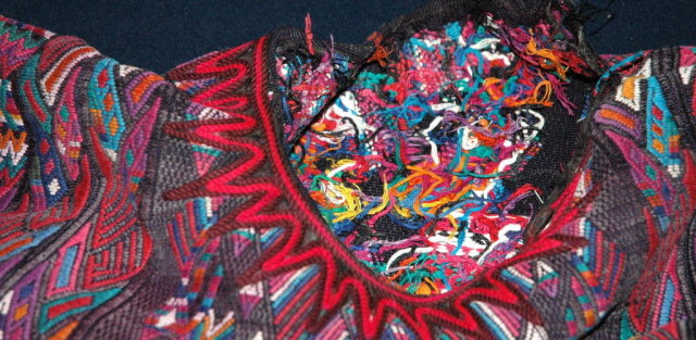 Vint. Handwoven Guatemalan Huipil from Quiche