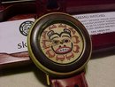 Alaskan Native American Theme Skemo Watch New In Wooden Box Bear Mask