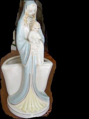 Virgin Mary & Baby Jesus Planter Napco PRICE REDUCTION!**