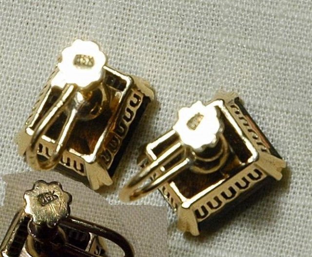 18K Gold & Smokey Quartz Earrings