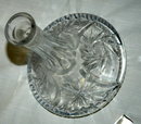Vintage Cut & Etched Crystal Ship's Decanter
