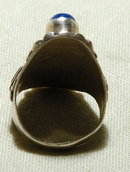 Navajo Sterling Silver Double Lapis Lazuli Ring sz 7 1/4