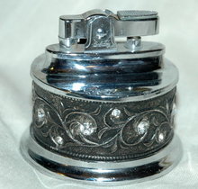 Fancy Rhinestone Table Lighter by Embassy
