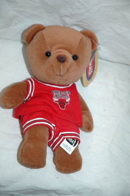 Chicago Bulls NBA Bear beanie plush shelf sitter