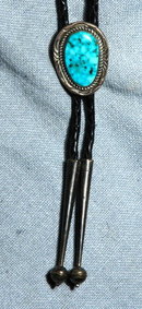 Silver & Turquoise Bolo Tie - Bennett