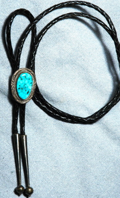Silver & Turquoise Bolo Tie - Bennett