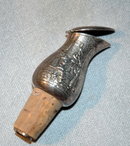Silver Bottle Stopper cork with Dancing Dutch Scene