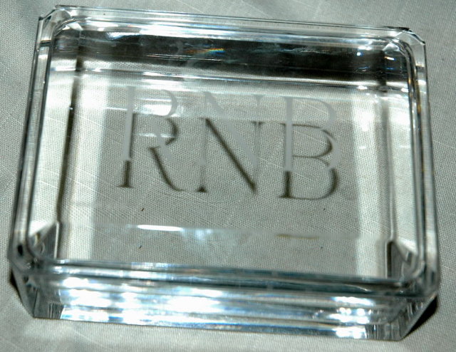 Tiffany Crystal Cigarett Box Signed & Numbered