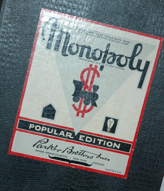 Monopoly Game 1954 Parker Brothers Popular Ed.