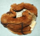 Genuine Fur Draw string Pouch Purse Bag