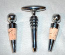 Golf Theme 2 Bottle Stoppers and Cork Screw* Price Reduction*