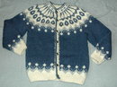 Icelandic Rustic Wool Knit Cardigan Sweater