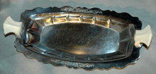 Art Deco Chrome Plated Ware Relish Dish Forman Bros.