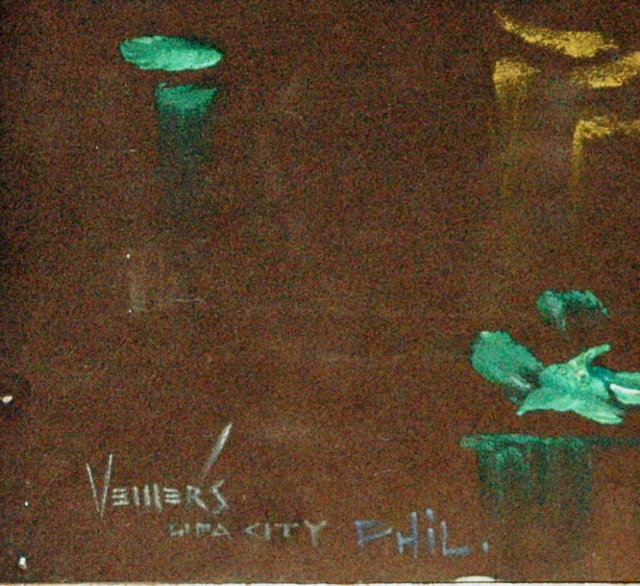 Flowers Painting Oil on Velvet Paper Veillers PRICE REDUCTION!**