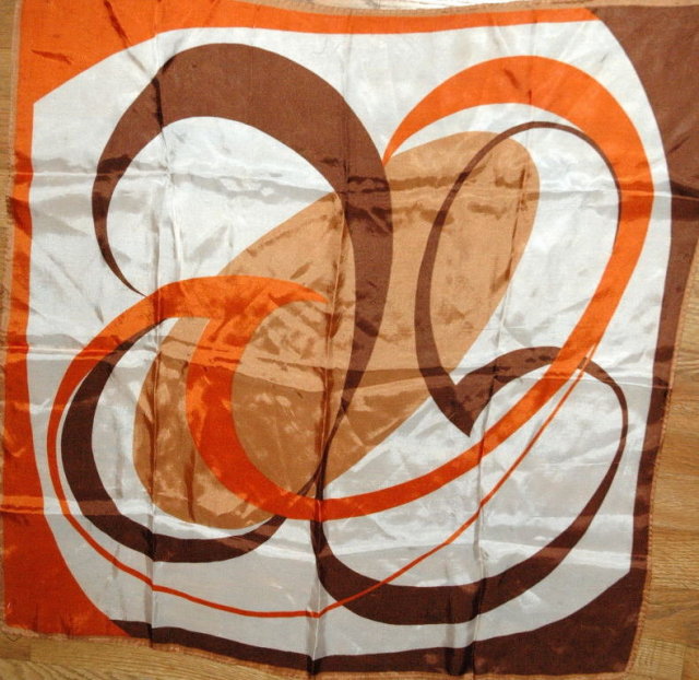 Vintage Retro Mod Silk Scarf