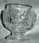 Hawaiian Tiki two faced Tropical Drink Glass Imperial Glass co.