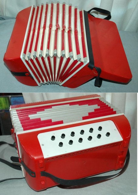 Vintage Toy Accordian Potenza Picena Italy