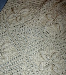Wool Crochet Shawl or Lap Throw hand made