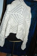 Wool Crochet Shawl or Lap Throw hand made