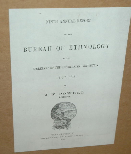 Bureau of Ethology Apache Medicine Hat Plate