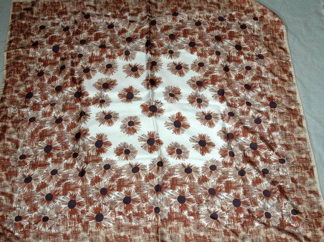 100 % Silk Scarf Made in Italy handrolled hem 36