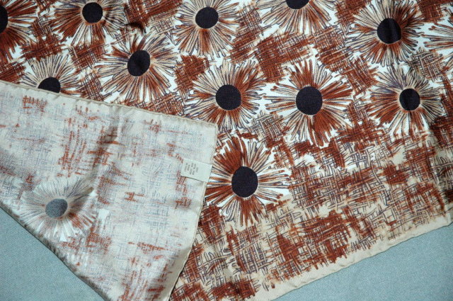100 % Silk Scarf Made in Italy handrolled hem 36