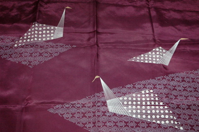 Origami Design 100 % Silk Scarf