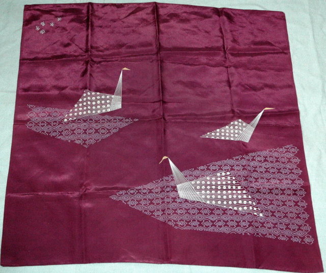 Origami Design 100 % Silk Scarf