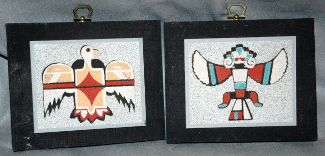 1970's New Mexico Native American Sand Paintings