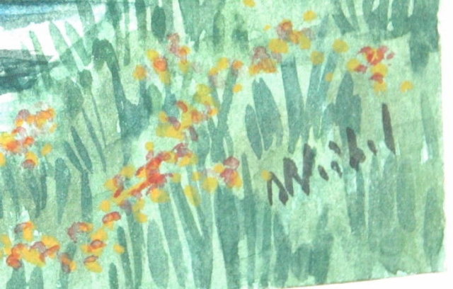 Original Watercolor painting signed.