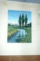 Original Watercolor painting signed.