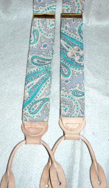 Trafalgar Paisley Silk Suspenders Braces