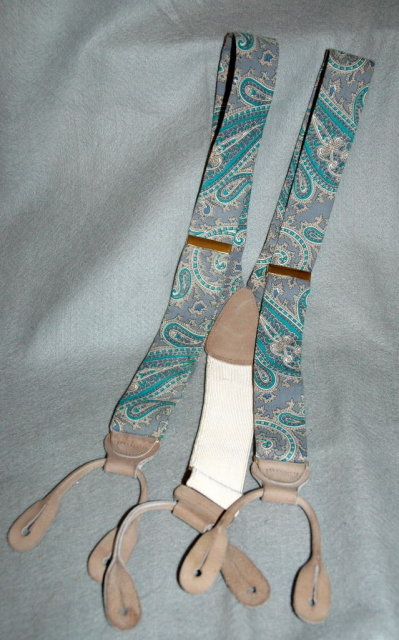 Trafalgar Paisley Silk Suspenders Braces
