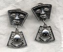 Sarah Coventy Tribal Mask Crab Earrings