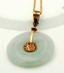14k Chinese Jadite Penant on 14k gold Chain