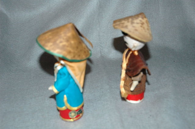 Pair of Asian Dolls Made in Taiwan China Free