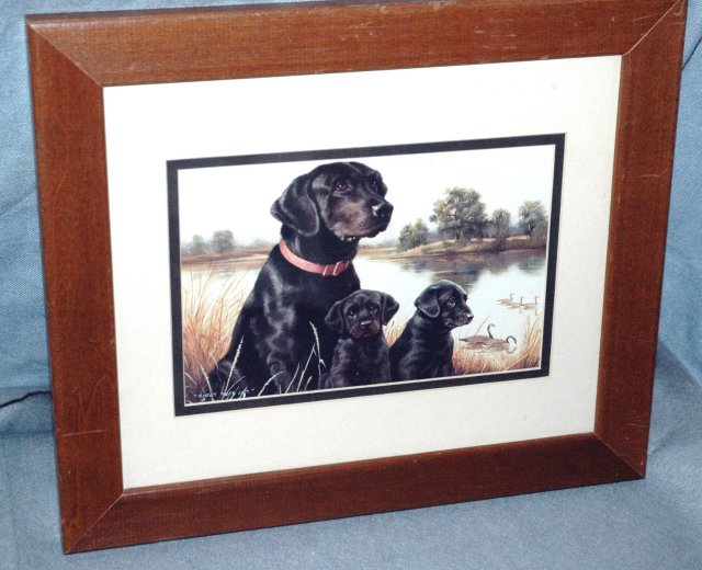 Labrador Mom & Pups Print