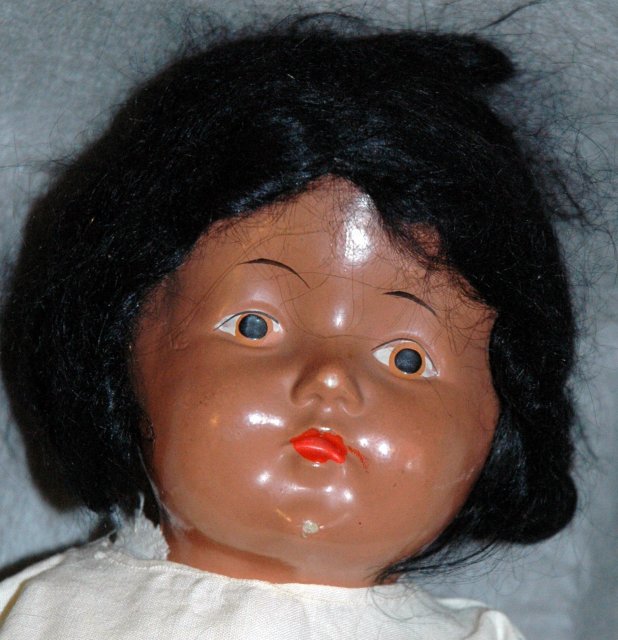 Antique Black Composition Doll