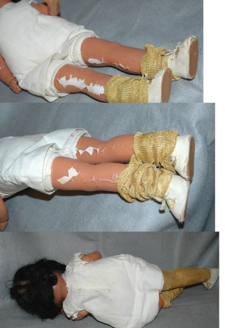 Antique Black Composition Doll