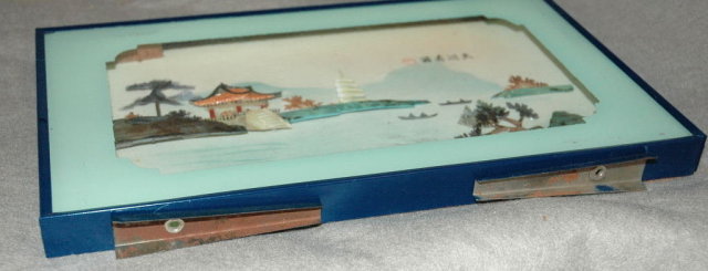 Framed Chinese Diorama Picture Display