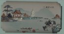 Framed Chinese Diorama Picture Display
