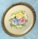 Hand & Signed Painted Toleware Metel Tray Nascho Products