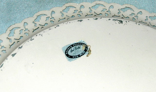 Hand & Signed Painted Toleware Metel Tray Nascho Products