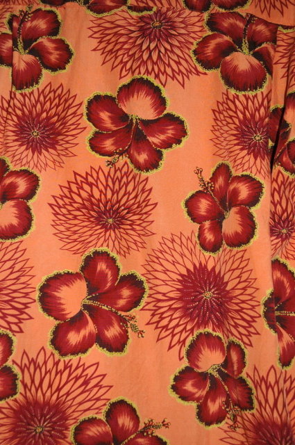 Orange & Hibiscus Hawaiian Shirt, Tommy Bahama ** PRICE REDUCED! **