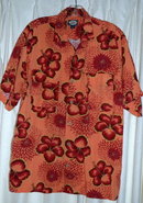 Orange & Hibiscus Hawaiian Shirt, Tommy Bahama ** PRICE REDUCED! **