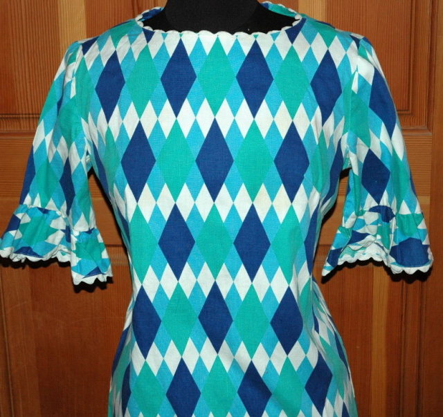 The Ugliest Vintage Reto Mod Hawaiian Made Dress I have ever seen!