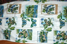 17 yds Vintage Wildlife Print Drapery Fabric PRICE REDUCTION *