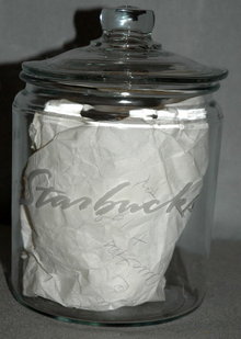 Starbucks Glass Coffee Canister Storage Jar