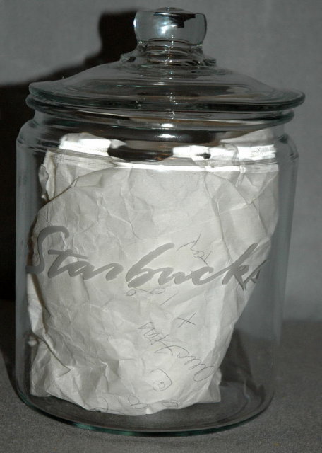 Starbucks Glass Coffee Canister Storage Jar